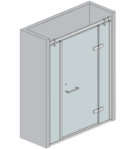Fittings - sliding door AISI304 swing door