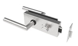 Glass door handle with lock PZ type PZ