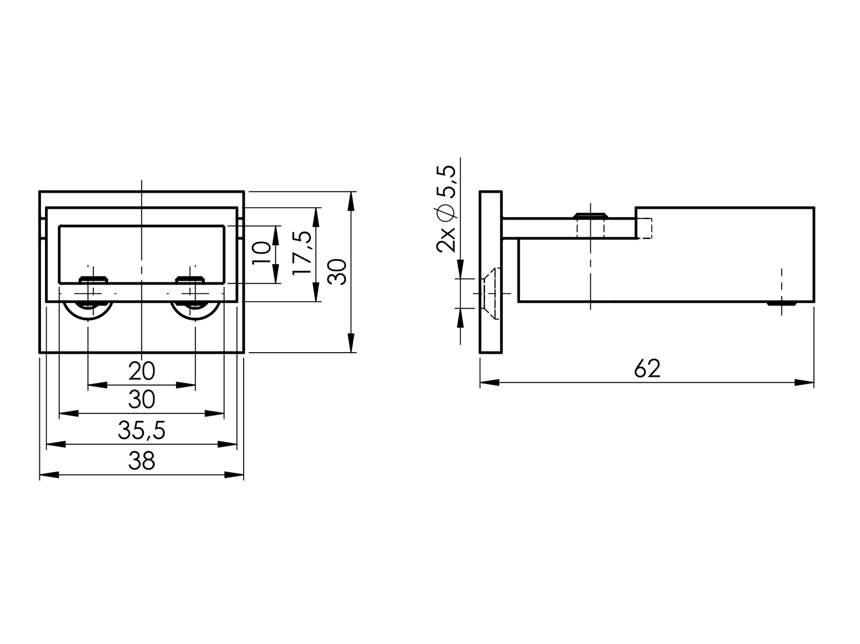 Fitting for rod stainless steel