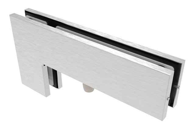 Side/overpanel corner pivot patch fitting AISI 304