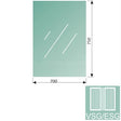 Clear, laminated glass