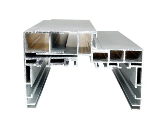 Door frame profile for glass door "U" 75-105mm SET