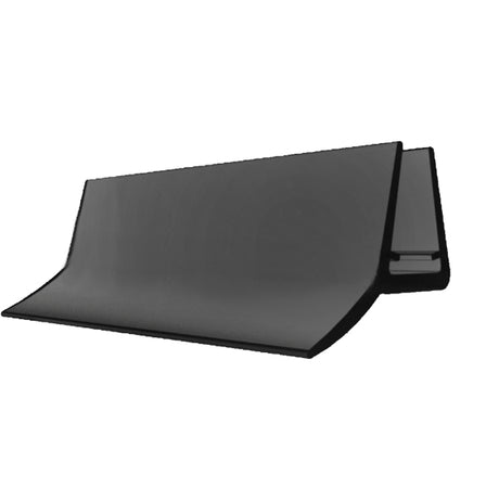 clip seal with wipe for glass door black