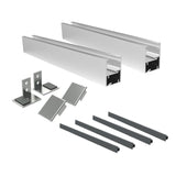 Julliet balcony aluminum frame without glass