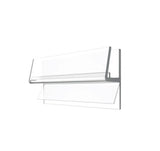 clip seal with wipe for glass door