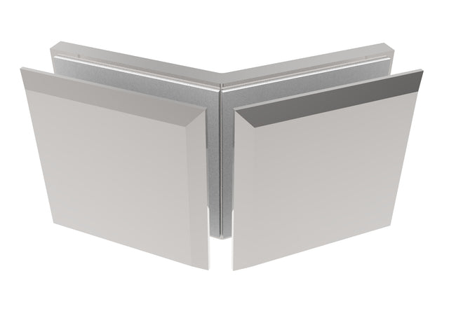 Glass clamp, Zamak, 135°, T 8-10 mm