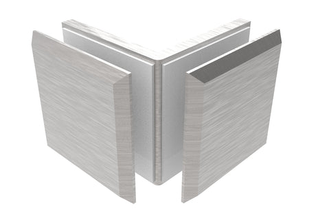 Glass clamp, Zamak, 90°, T 8-10 mm