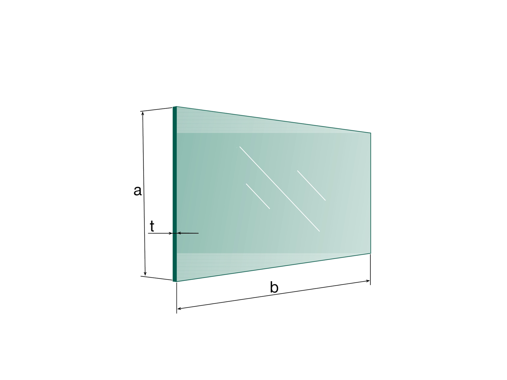 Tempered laminated glass, clear