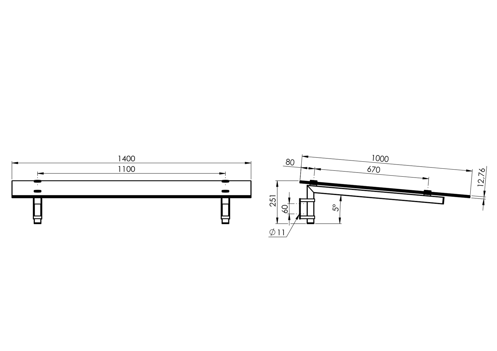 Stailness canopy without glass