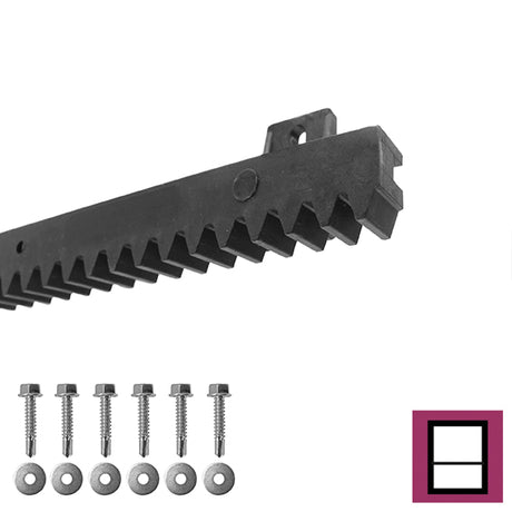 Rack PVC+Fe,27x18mm,L1m,max 700kg