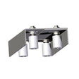 Adjustable 4 roller guide plate INOX,135-175x220mm
