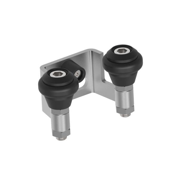 Upper end stop for cantilever gate, Inox, b60mm