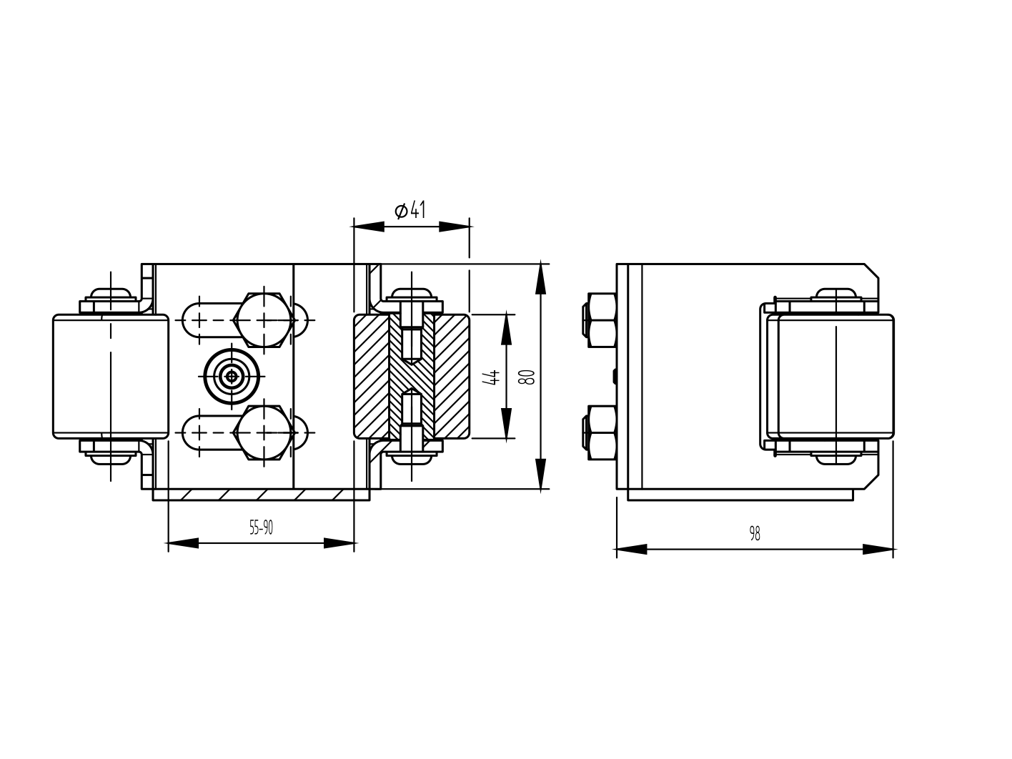 Nábeh spodný univerzálny profile 60,70,80mm