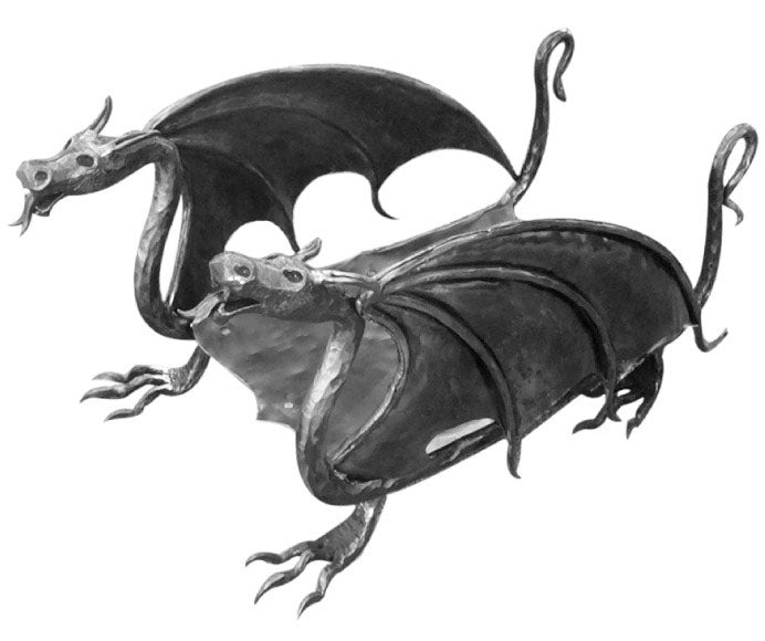 Noša-DRAK h360, 670x400mm, Fe, warnish