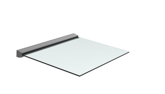 Canopy with aluminium channel profile