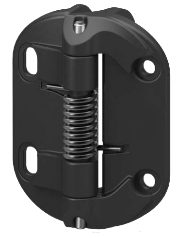 Hinge for gates, with fixed spring