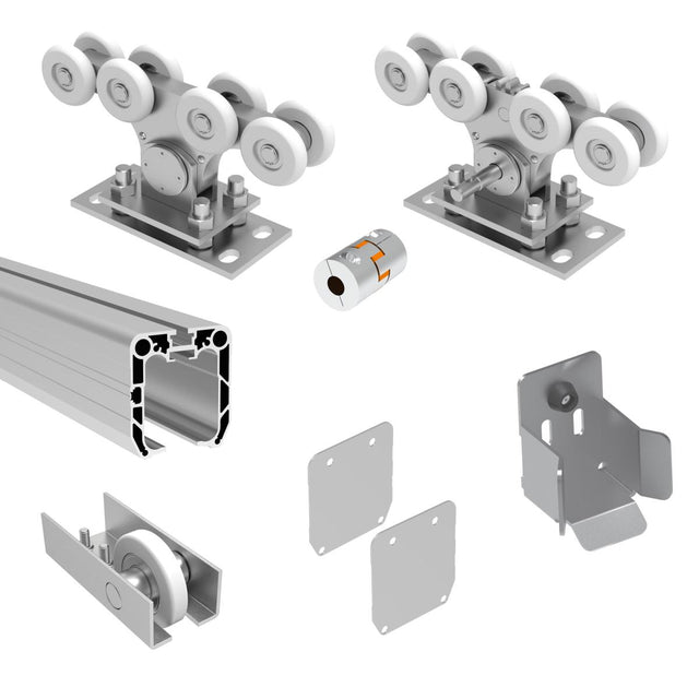 Sliding gate set up to 4m, profile AL 90x99mm
