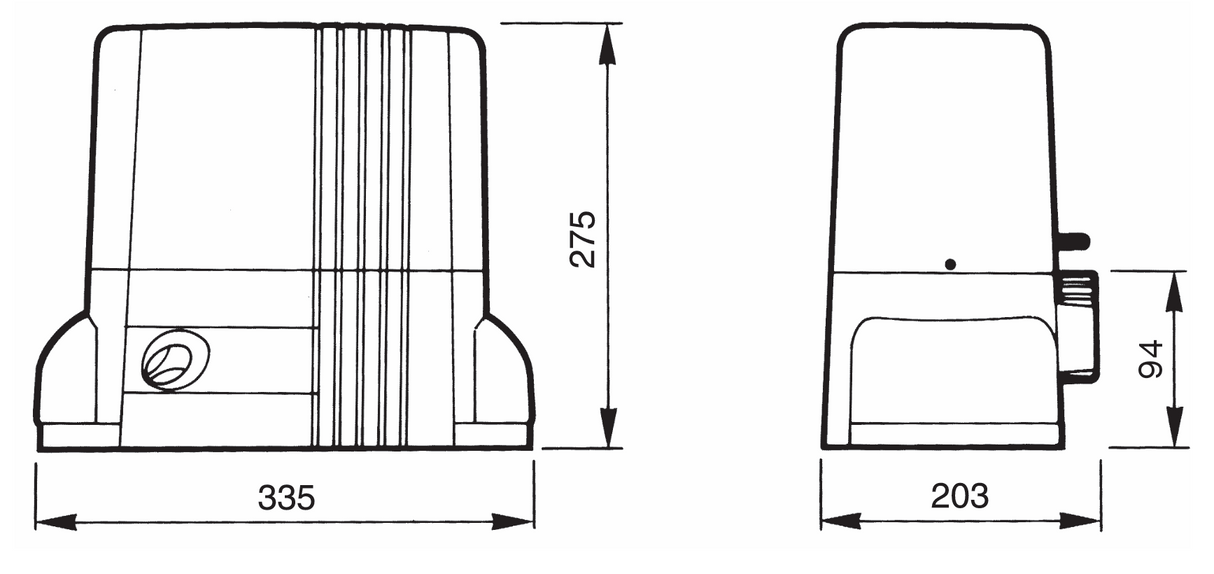 NICE automation for sliding gates, set, max 1500kg