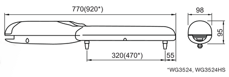Nice drive for a double-leaf gate, set with photocells