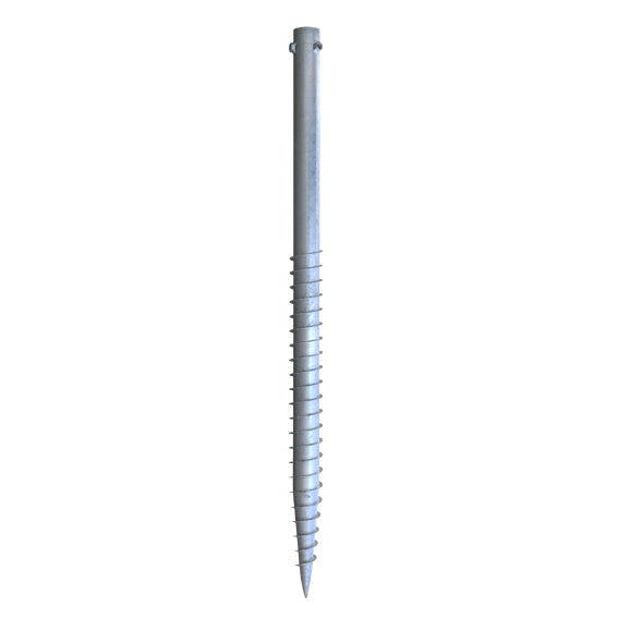 Ground screw 76x3,0x1600mm, 3xM16
