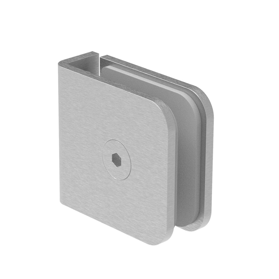 Glass clamp, AISI 304, T 8-10 mm