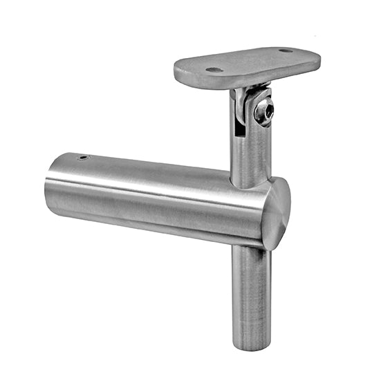 Off-axis handrail bracket
