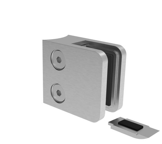 Glass clamp model 210P, D42,4x2/45x45mm