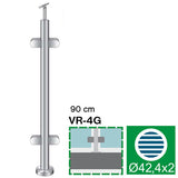 Stainless steel pole, VK-straight AISI304, D42,4/4