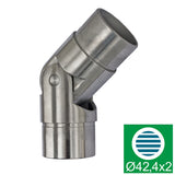 Adjustable flush angle, 0-70°