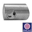 Crossbar holder right AISI316, d12/D48,3x2mm