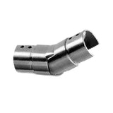 Flush angle for handrail on glass railing AISI316