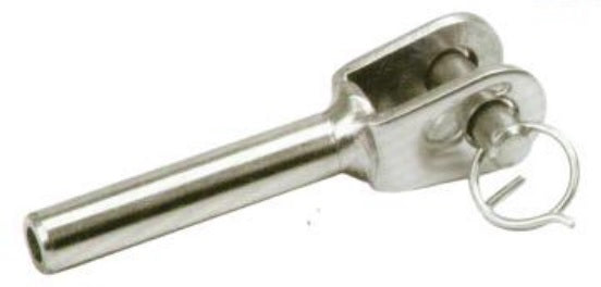 Inox cable clamp AISI316, d5mm