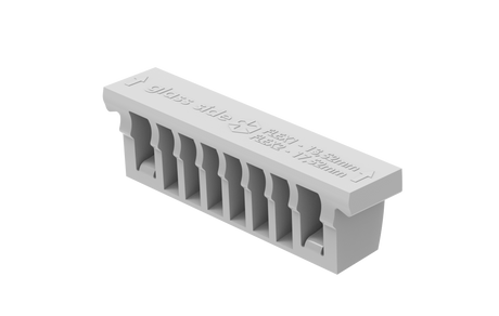 Set for adjustable glass fastening - excenter