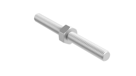Dual stainless steel threaded rod, AISI316 M6/M6