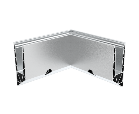 AL profile,  side mount- 90°conector