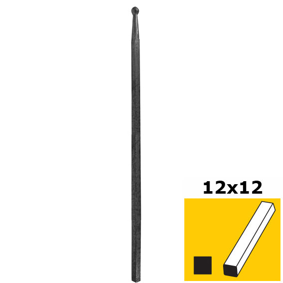 Pole with ball h500, b14, n12x12mm