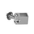 Adjustable hinge with swivel plate Zn, M16