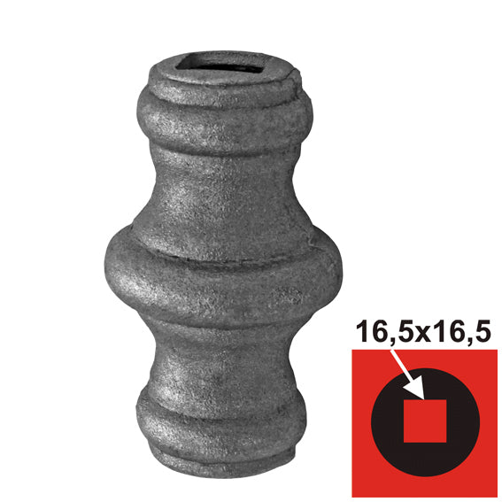 Forged sleeve h69, D43, 16,5x16,5mm