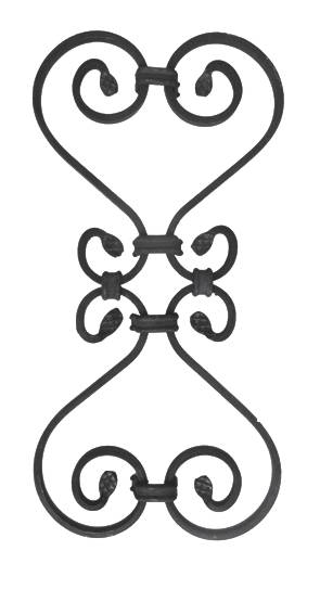 Ornament 410x200, 12x6, d12x12mm