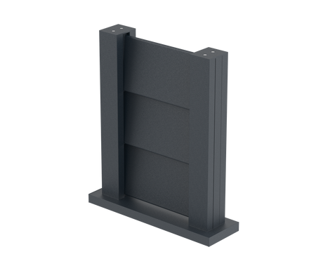 Fence sample 0,3x0,4m freestanding for louvre slats FG/L8x120