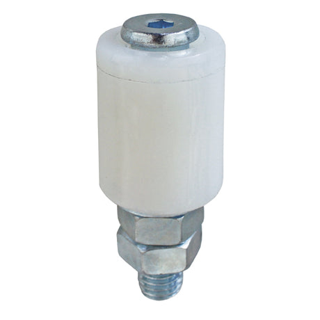 Plastic wheel - white Zn, D42mm, white