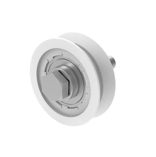 Wheel for sliding gates with V groove INOX / NYLON, D60mm