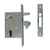 Lock for sliding gate with counterpart 72x60mm