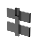 Aluminum U-adapter 45x20-6000mm R7016