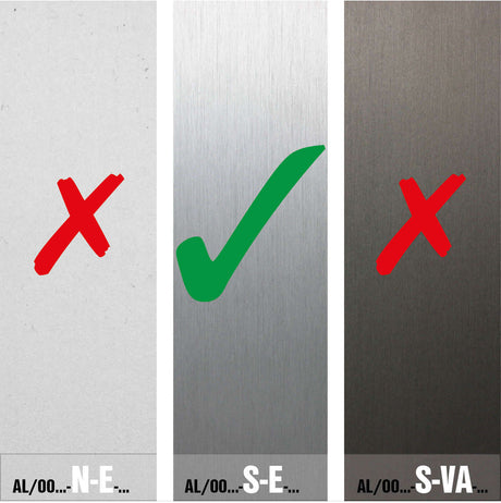 Aluminium profile -top mounting