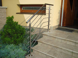 Stainless steel pole, VK-staircase AISI304, D42,4x