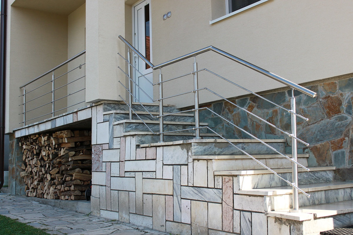 Railing AISI304, VR STAIRS AISI304, D42,4/4xd12/H9