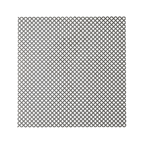 Perforated sheet metal Fe Cross 10x10mm 1x2m