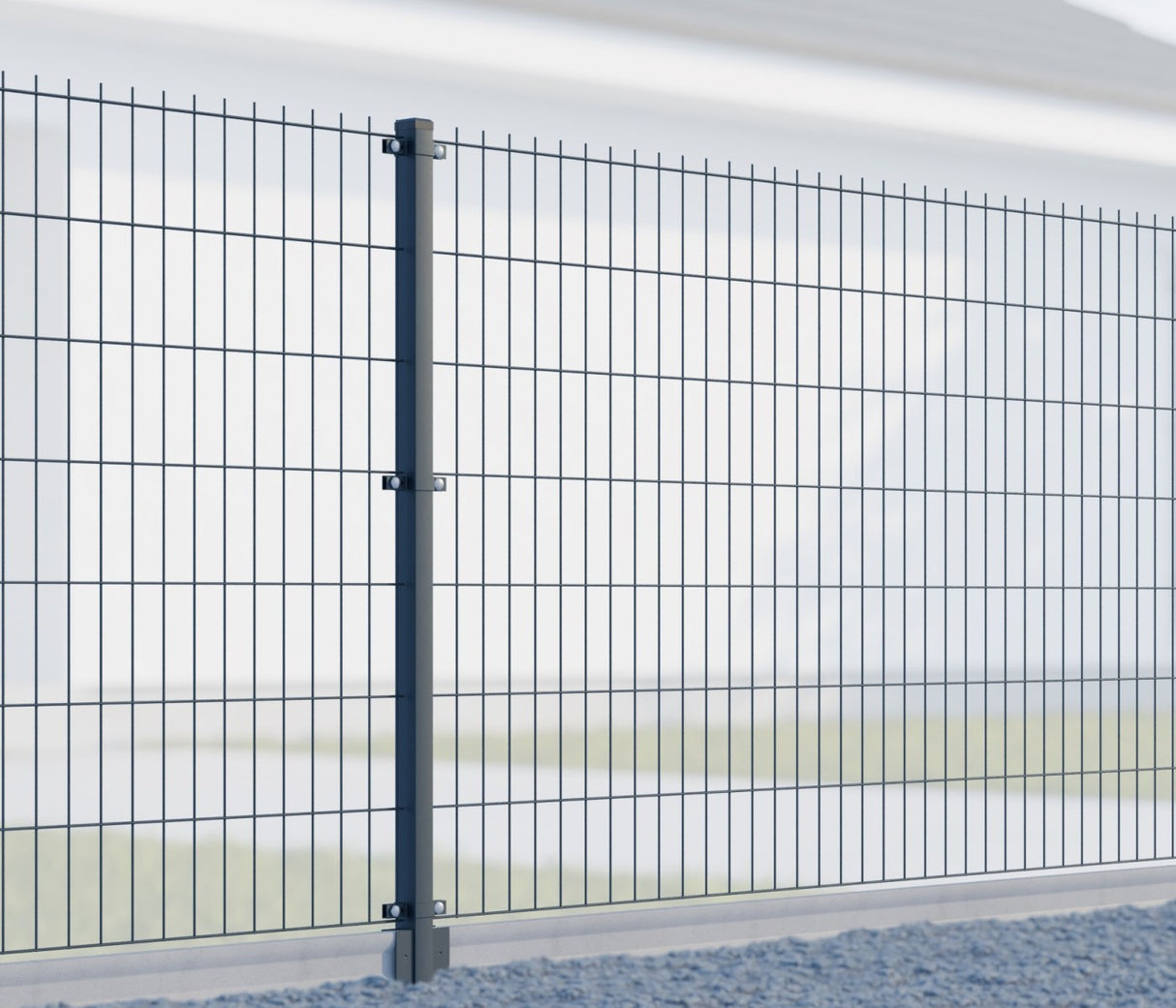 Stĺpik 60x40mm ZnPVC 2000mm antracit