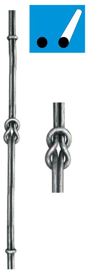 Forged rod h1020, b50, 2xD12mm